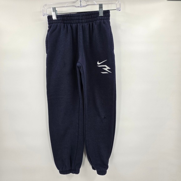 NIKE 3 BRAND JOGGER SWEATPANTS YOUTH SMALL BUNDLE OF 2 RUSSELL WILSON GRAY BLUE - Picture 2 of 12